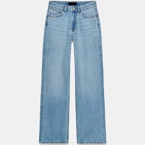 Zara Light Wash high waist Straight Leg Jeans size 4